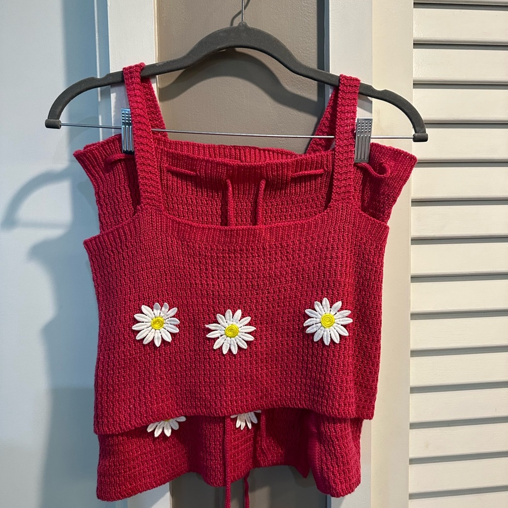 Crochet skirt set